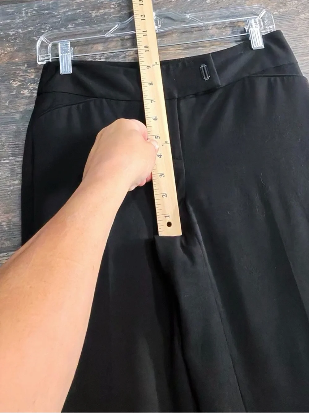 White House Black Market Black Wide-Leg Dress Pants